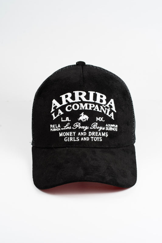 Arriba la Compañia trucker hat