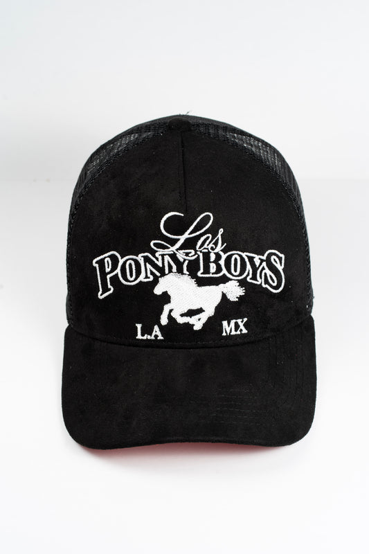 Red bottom LPB trucker hat